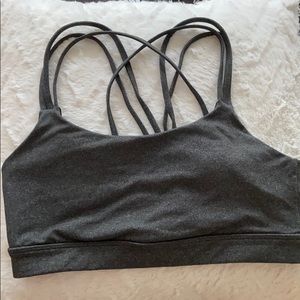EUC Grey Strappy Sports Bra